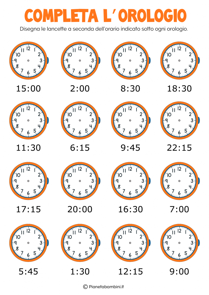 Disegna Lancette Orologio 1 Orologi E Cronografi